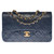 SAC BANDOULIÈRE TIMELESS  EN CUIR BLEU - 121238526