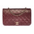 SAC BANDOULIÈRE EN CUIR BORDEAUX - 121235546