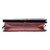 SAC BANDOULIÈRE EN CUIR BORDEAUX - 121235546