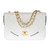 SAC BANDOULIÈRE TIMELESS  EN CUIR BLANC - 1212311535