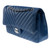 Sac CHANEL Timeless/Classique en Cuir Bleu - 102351