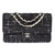 SAC BANDOULIÈRE TIMELESS  EN TWEED NOIR - 121251517