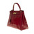 SAC À MAIN KELLY  EN CUIR BORDEAUX - 112285491
