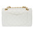 Sac CHANEL Timeless/Classique en Cuir Blanc - 102564