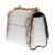 SAC À MAIN TWIST EN CUIR CROCODILE BLANC  - 121254677