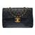 SAC BANDOULIÈRE TIMELESS  EN CUIR NOIR -121348712