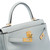 Sac HERMES Kelly 28 en Cuir Bleu - 102847