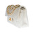 SAC BANDOULIÈRE TIMELESS  DOUBLE FLAP 23 CM EN CUIR MATELASSE BLANC -1212311942