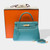 Sac HERMES Kelly 28 en Cuir Bleu - 102912