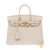 Sac HERMES Birkin 25 en Cuir Blanc - 102918