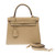 Sac HERMES Kelly 25 en Cuir Beige - 102942
