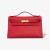 Sac HERMES Kelly Mini en Cuir Rouge - 102986