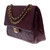 SAC BANDOULIÈRE TIMELESS  EN CUIR BORDEAUX -121275725