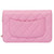 Sac CHANEL Wallet on Chain en Cuir Rose - 103065