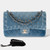 Sac CHANEL Timeless/Classique en Denim Bleu - 103153