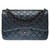 Sac CHANEL Timeless/Classique en Cuir Gris - 103165