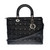 SAC BANDOULIÈRE LADY DIOR EN CUIR NOIR - 141321790