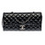 SAC CHANEL CLASSIQUE EN CUIR VERNI MATELASSE NOIR-1262411067