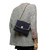 SAC CHANEL CLASSIQUE BI-MATIERE EN JERSEY & CUIR MARINE -1212511030