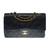 SAC BANDOULIÈRE CHANEL TIMELESS MEDIUM  DOUBLE FLAP EN CUIR MATELASSE NOIR -1212511188