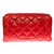 SAC BANDOULIÈRE CHANEL CLASSIQUE A SOUFFLETS EN CUIR MATELASSE ROUGE -1212841151