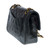 SAC BANDOULIERE CHANEL 23CM DOUBLE FLAP EN CUIR MATELASSE NOIR-100345
