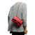 SAC BANDOULIÈRE CHANEL TIMELESS 23CM DOUBLE FLAP EN CUIR ROUGE- 100067 SAC BANDOULIÈRE CHANEL TIMELESS 23CM DOUBLE FLAP EN CUIR ROUGE- 100067