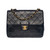 Sac CHANEL Timeless/Classique en Cuir Marine - 100389