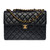 SAC BANDOULIÈRE CHANEL TIMELESS JUMBO SINGLE FLAP BAG EN CUIR D'AGNEAU MATELASSE NOIR- 100386