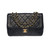 SAC BANDOULIÈRE CHANEL CLASSIQUE FLAP BAG EN CUIR D'AGNEAU MATELASSE NOIR -100401