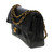 SAC BANDOULIÈRE CHANEL TIMELESS 23 CM DOUBLE FLAP BAG EN CUIR D'AGNEAU MATELASSE NOIR -100524
