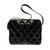SAC BANDOULIÈRE CHANEL CAMERA EN CUIR VERNI NOIR-100508