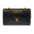 SAC BANDOULIÈRE CHANEL TIMELESS 23 CM DOUBLE FLAP BAG EN CUIR D'AGNEAU MATELASSE NOIR -100613