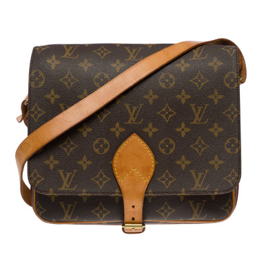 sac bandouliere louis vuitton cartouchiere grand modele en toile monogram  marron et cuir naturel, Pink Louis Vuitton New Wave Love Lock Heart Crossbody  Bag