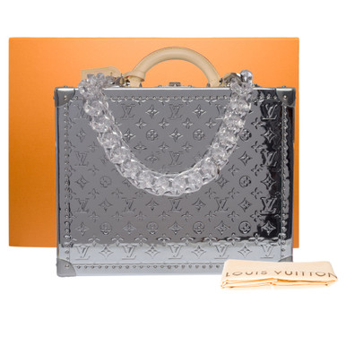 Sac LOUIS VUITTON Keepall en Cuir Argent - 100226 - houlux