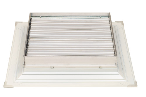 4 Way Diffuser With Damper 450mm (18") Diameter - White