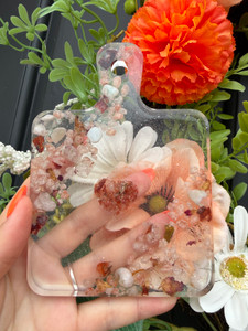 Fire Quartz & Clear Quartz Resin Chopping Board