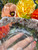 Crystal Resin Wavy Decorative Bowl – Flower Agate