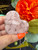 Crystal Resin Heart Photo Stand – Rose Quartz