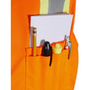 SV6 Two Tone Surveyor Type R Class 2 Solid/Mesh Safety Vest - Orange XL - Pocket