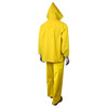ERW™ 35 Economy Rainsuit - Yellow - Back - Hood Up