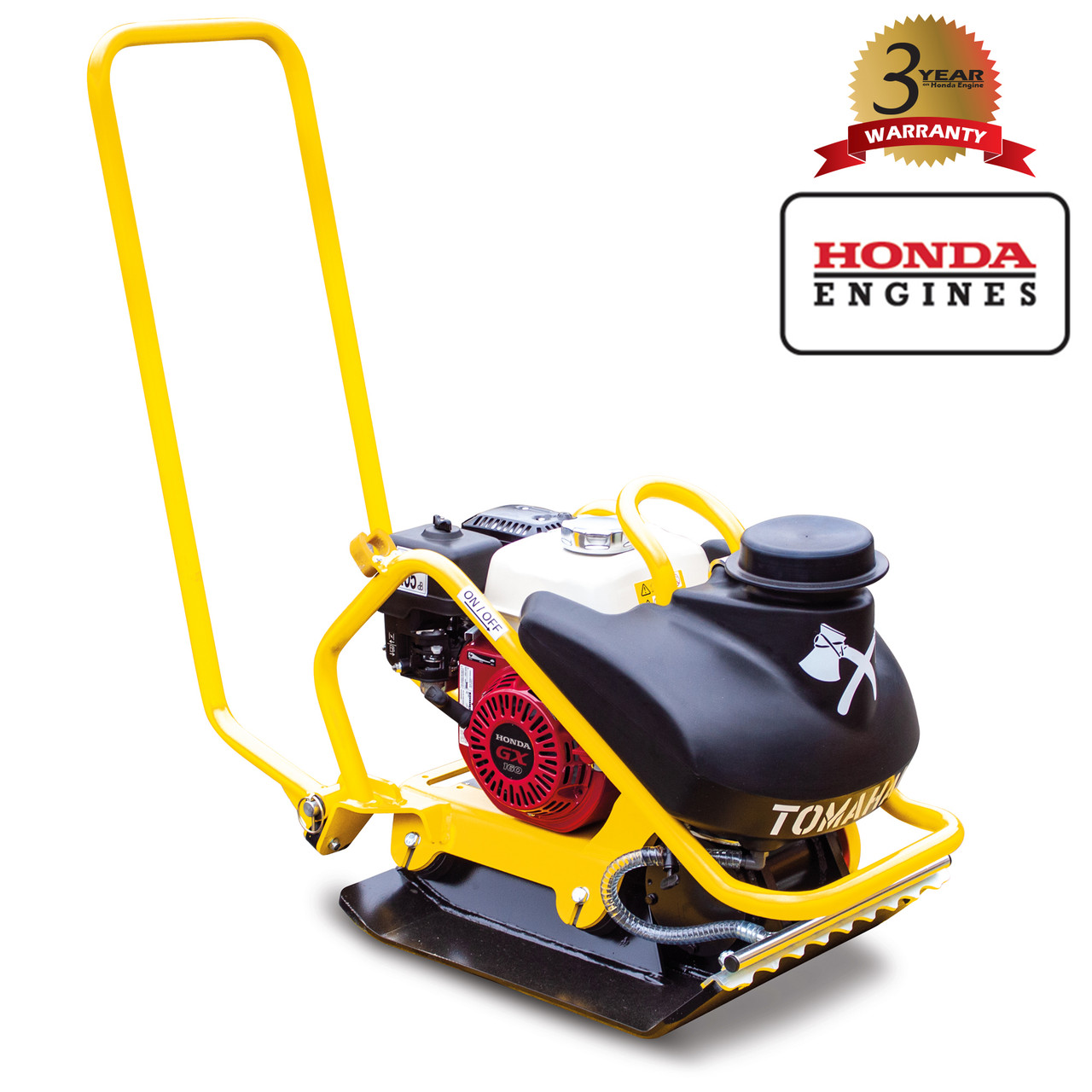 TOMAHAWK 5.5 HP Honda Vibratory Plate Compactor Tamper for