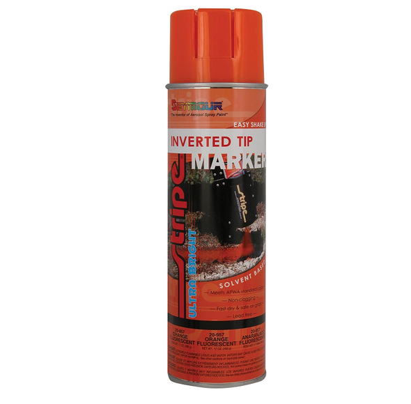 Inverted Marking Paint 20 oz - Fluorescent Orange - Solvent Based