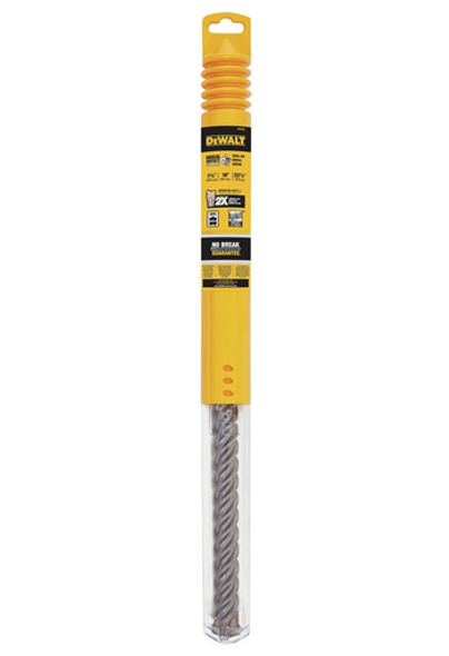 Dewalt SDS Max Carbide 4 Cutter Drill Bit, 1-1/8" x 18" x 22-1/2"