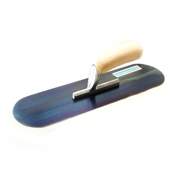 Roseburrough 4-1/2" x 22" Blue Steel Pool Trowel w/ Wood Handle