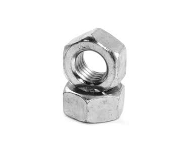 Zinc Plated Course Hex Nut - 100 Pack