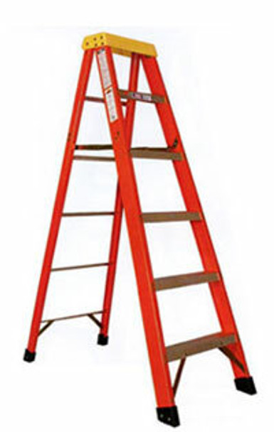 Sunset Ladder Type 1A Fiberglass Step Ladder - 300 lb Rating - 6'