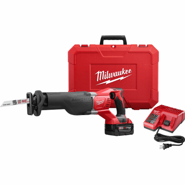 Milwaukee M18 Sawzall Kit with 2 - 3.0 Amp Hour Batteries