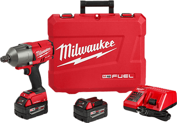 Milwaukee M18 FUEL ONE-KEY 3/4" High Torque Impact Wrench Kit with 2 Batteries