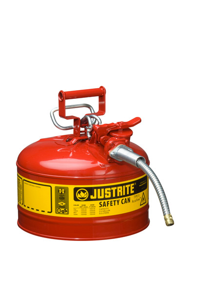 Type II AccuFlow™ Steel Safety Can - 2.5 Gallon, Red